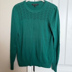 Banana Republic Green Crew Neck Sweater Size S